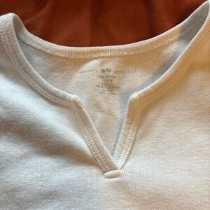 Brandy Melville white baby tee
